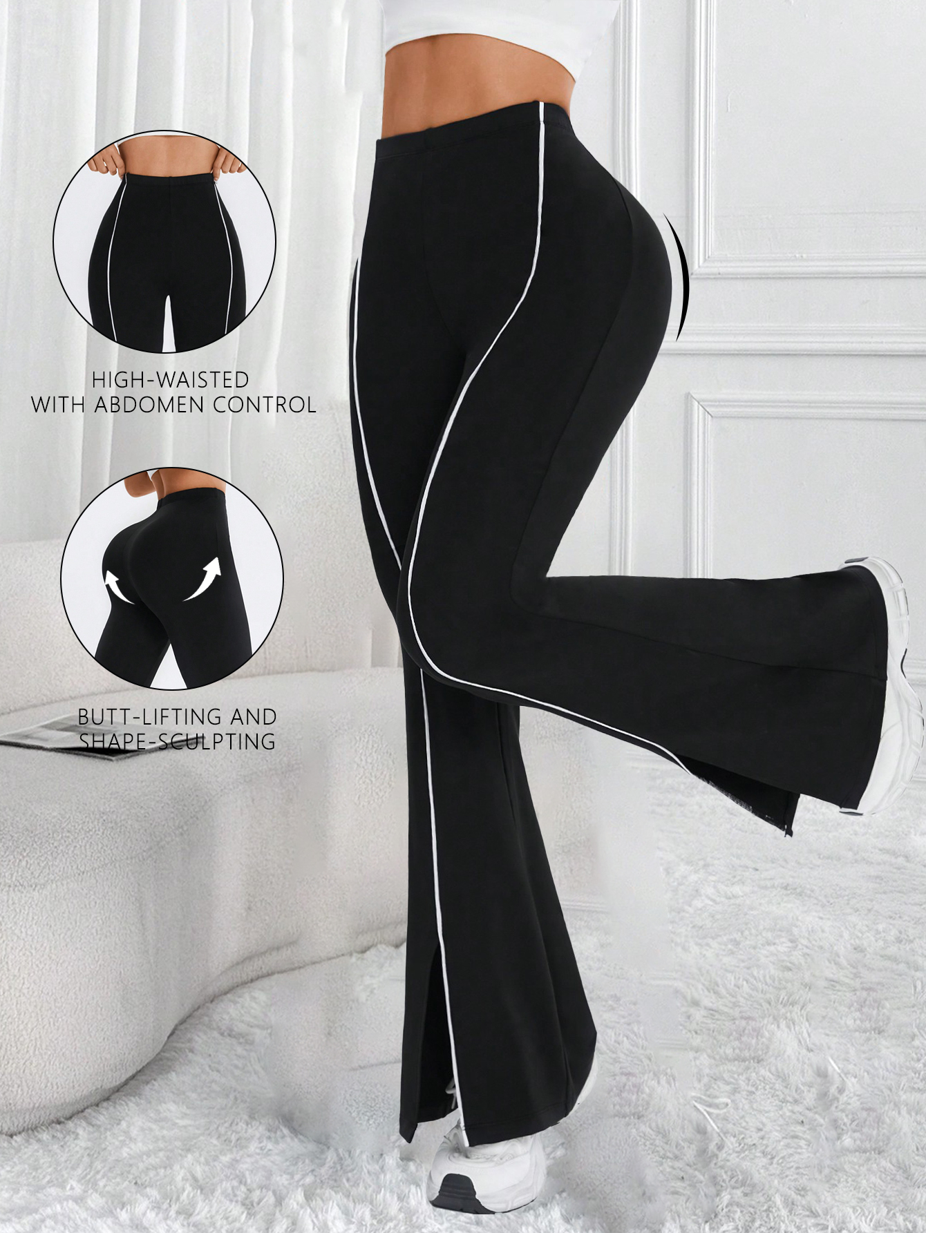 Yoga Daily Fitness - Summer Women's flared pants, high waist