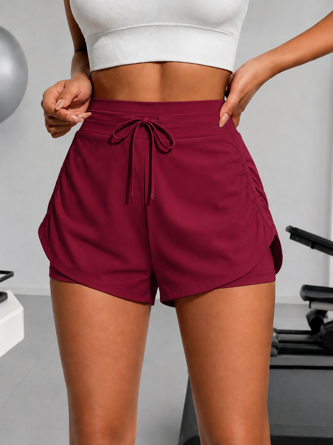 Yoga Daily Fitness - Women's Ruched Casual Sports Shorts Summer