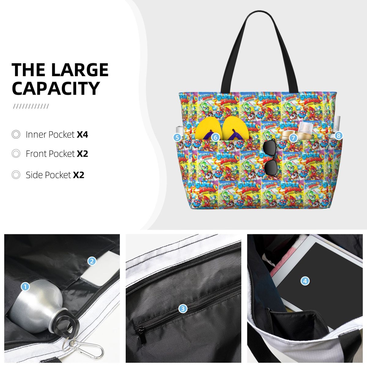New Super Zings Cartoon Game S - Yoga Fitness Tote recension och pris