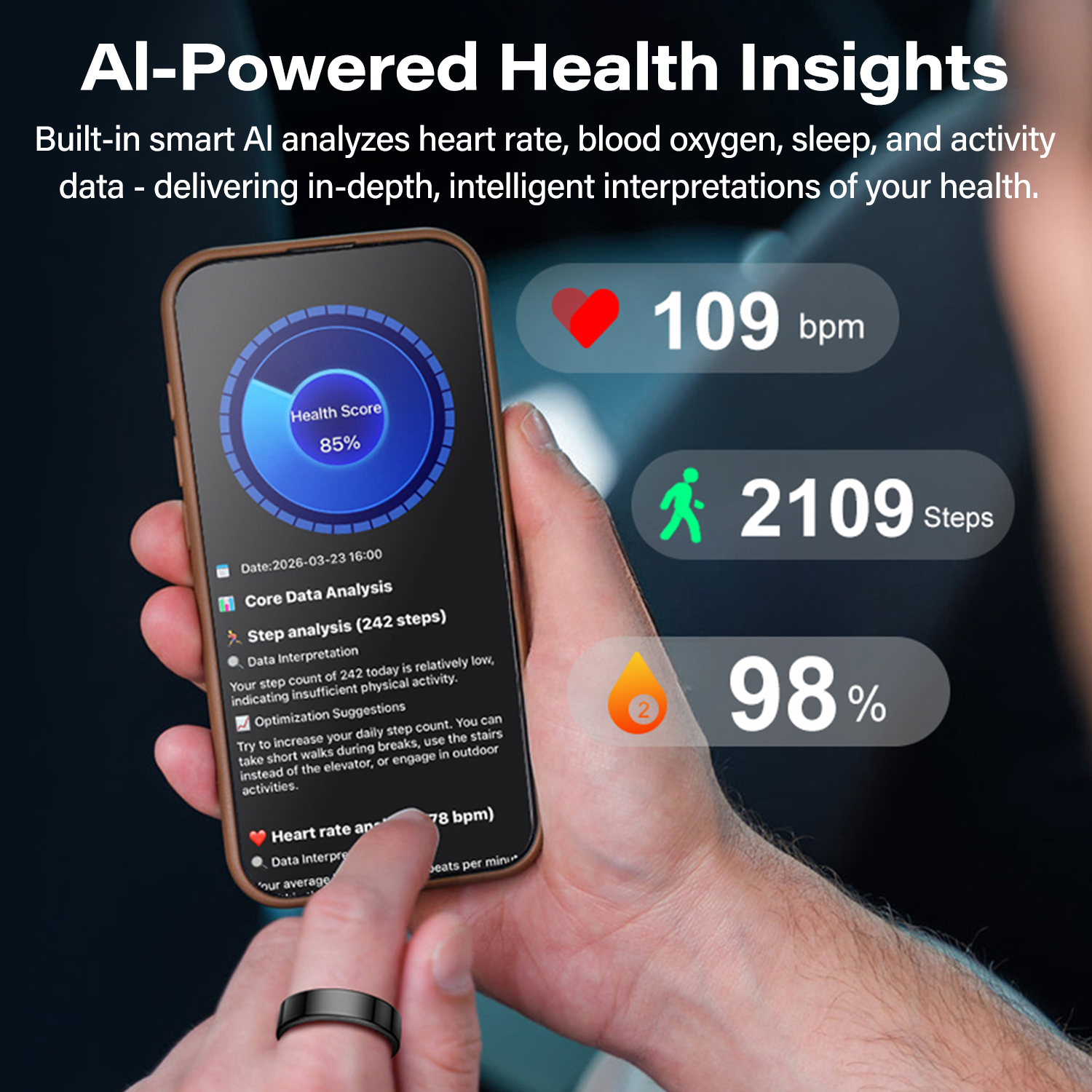 Smart Couple Ring Heart Rate S - Gymnastics Rings recension och pris