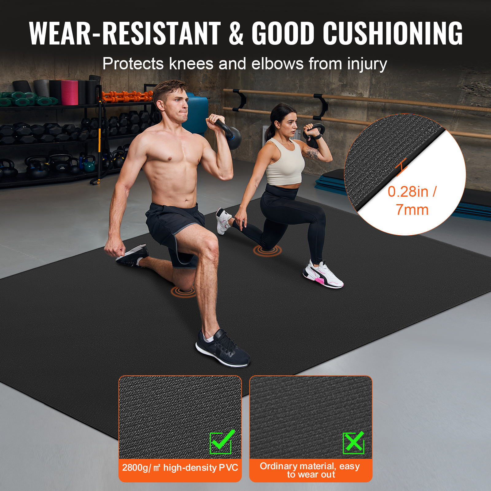 VEVOR Non Slip High Density Pr - Yoga Daily Fitness recension och pris