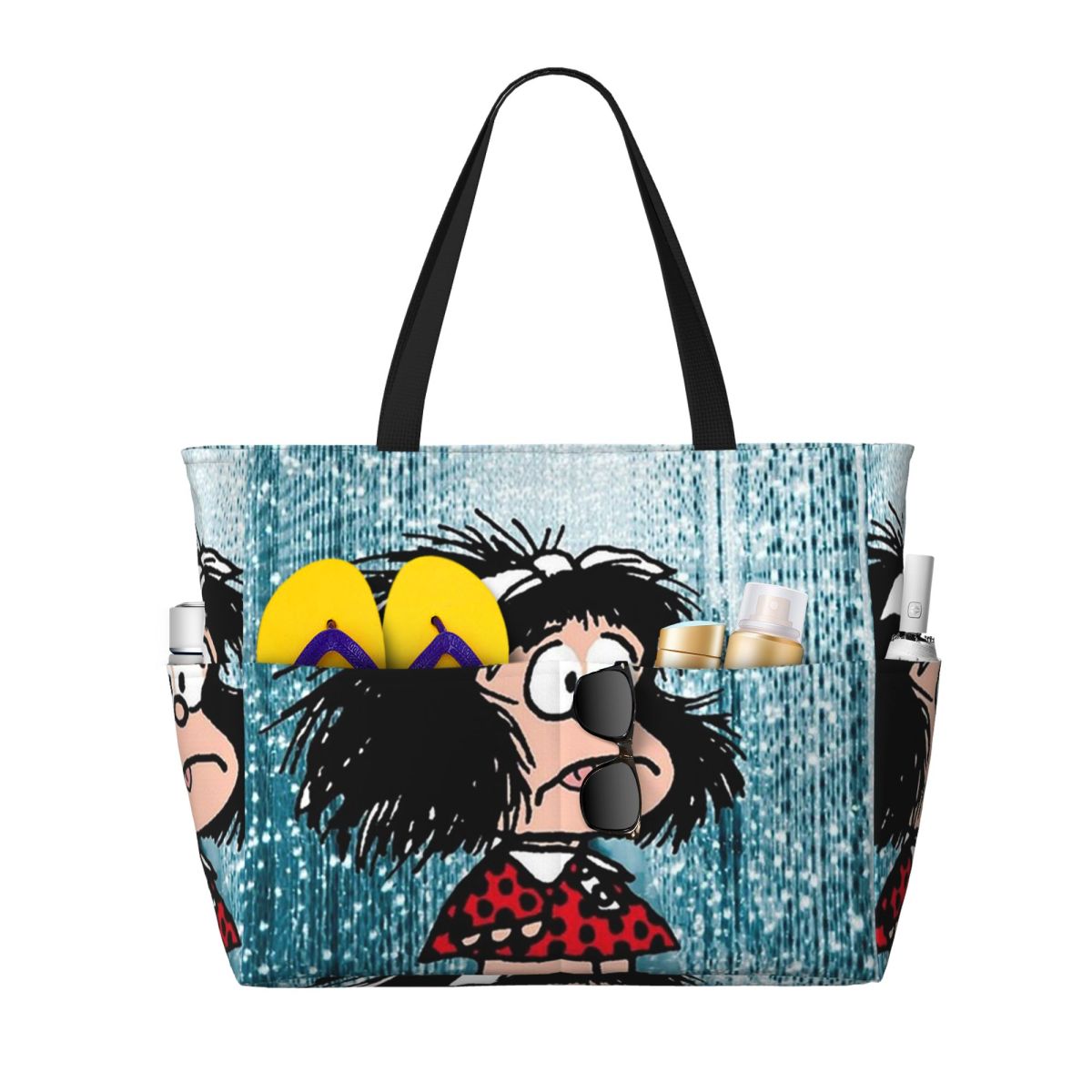 Mafalda Cute Beach Tote Bag Sp - Yoga Fitness Tote recension och pris