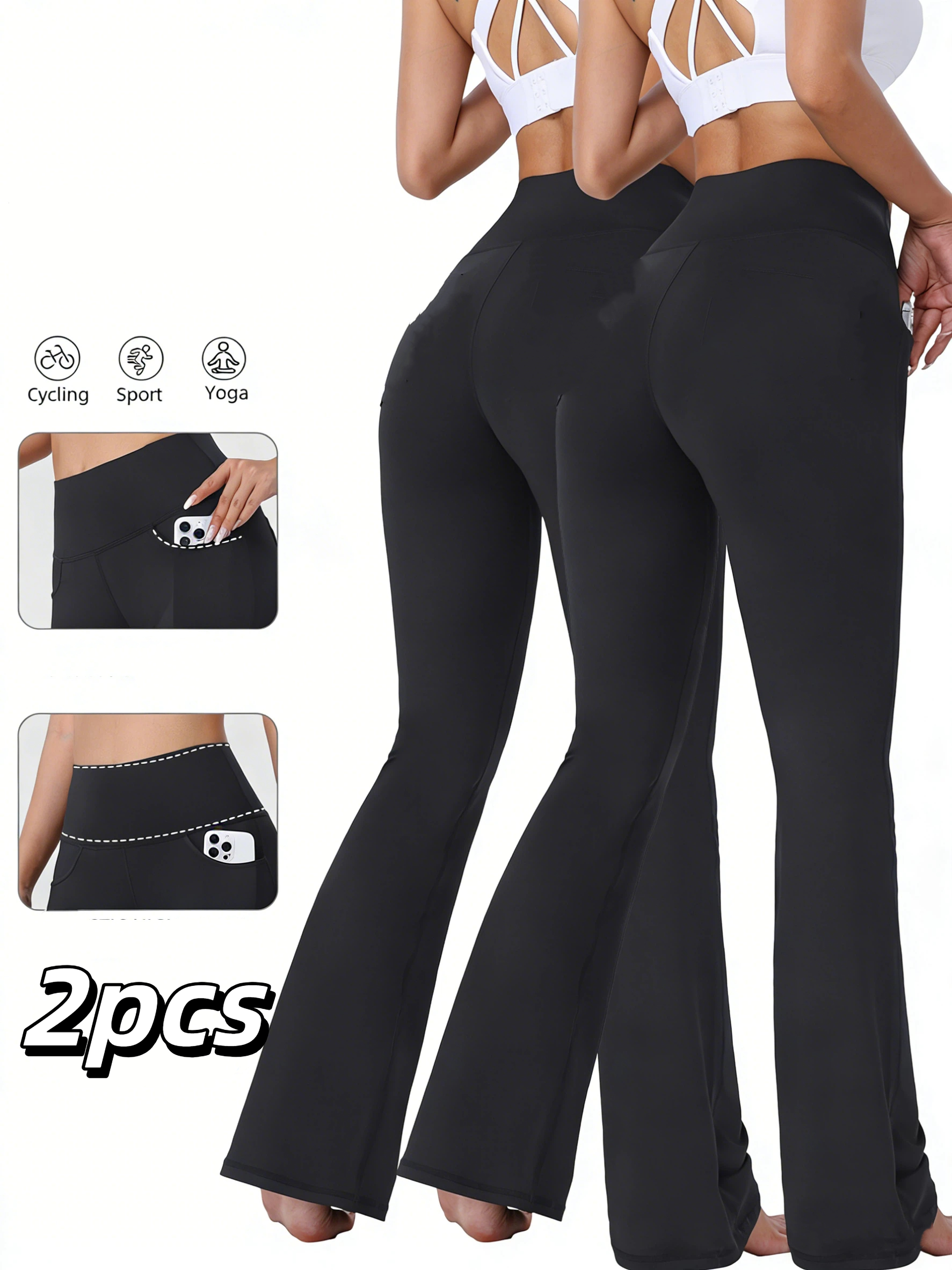 Two-piece women's flared pants - Yoga Daily Fitness recension och pris