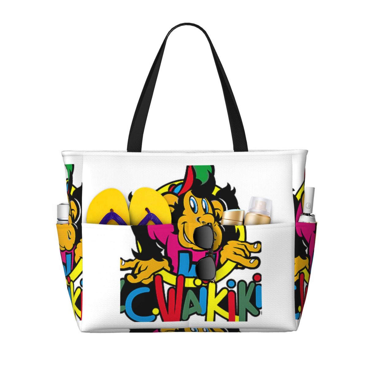 Monkey Lc Waikiki Singe Beach  - Yoga Fitness Tote recension och pris
