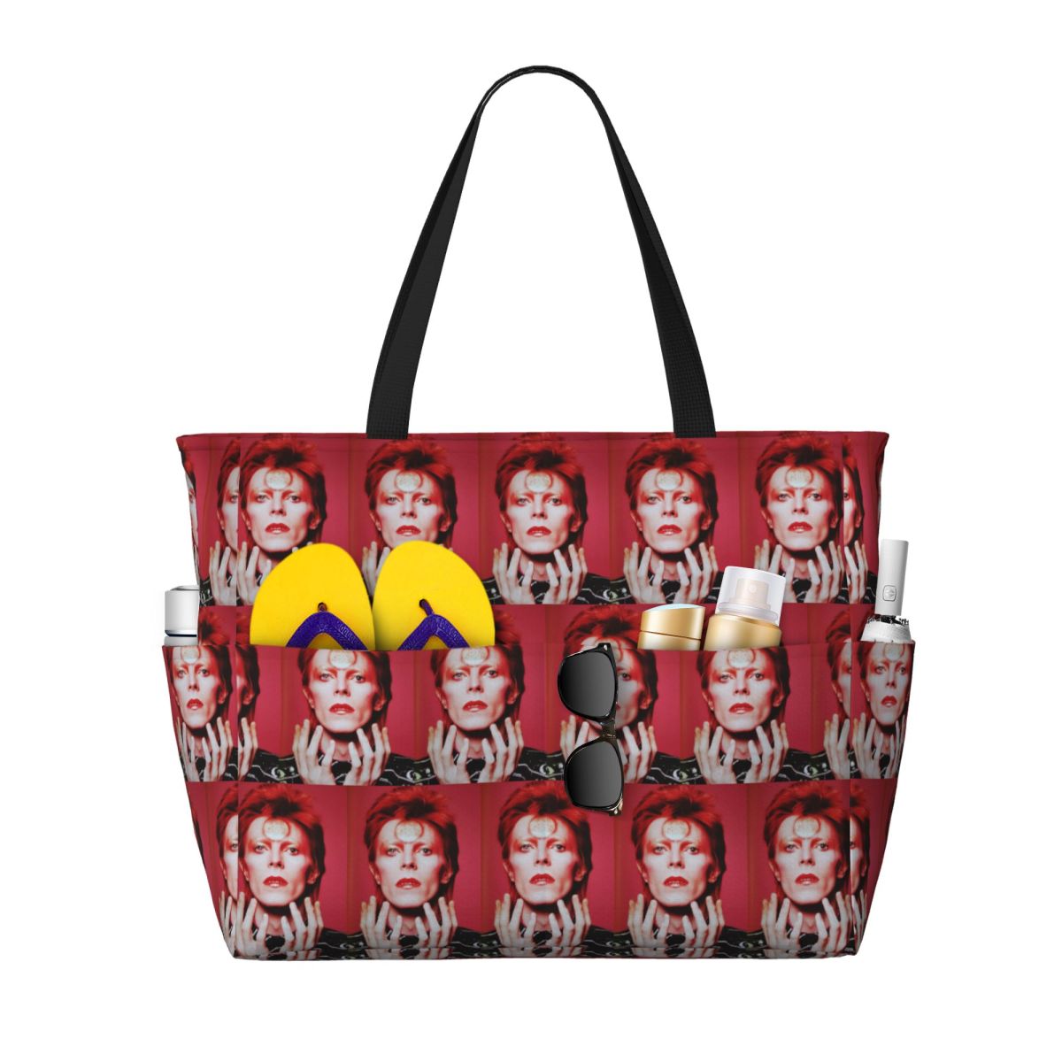 Davids Bowied Beach Tote Bag S - Yoga Fitness Tote recension och pris