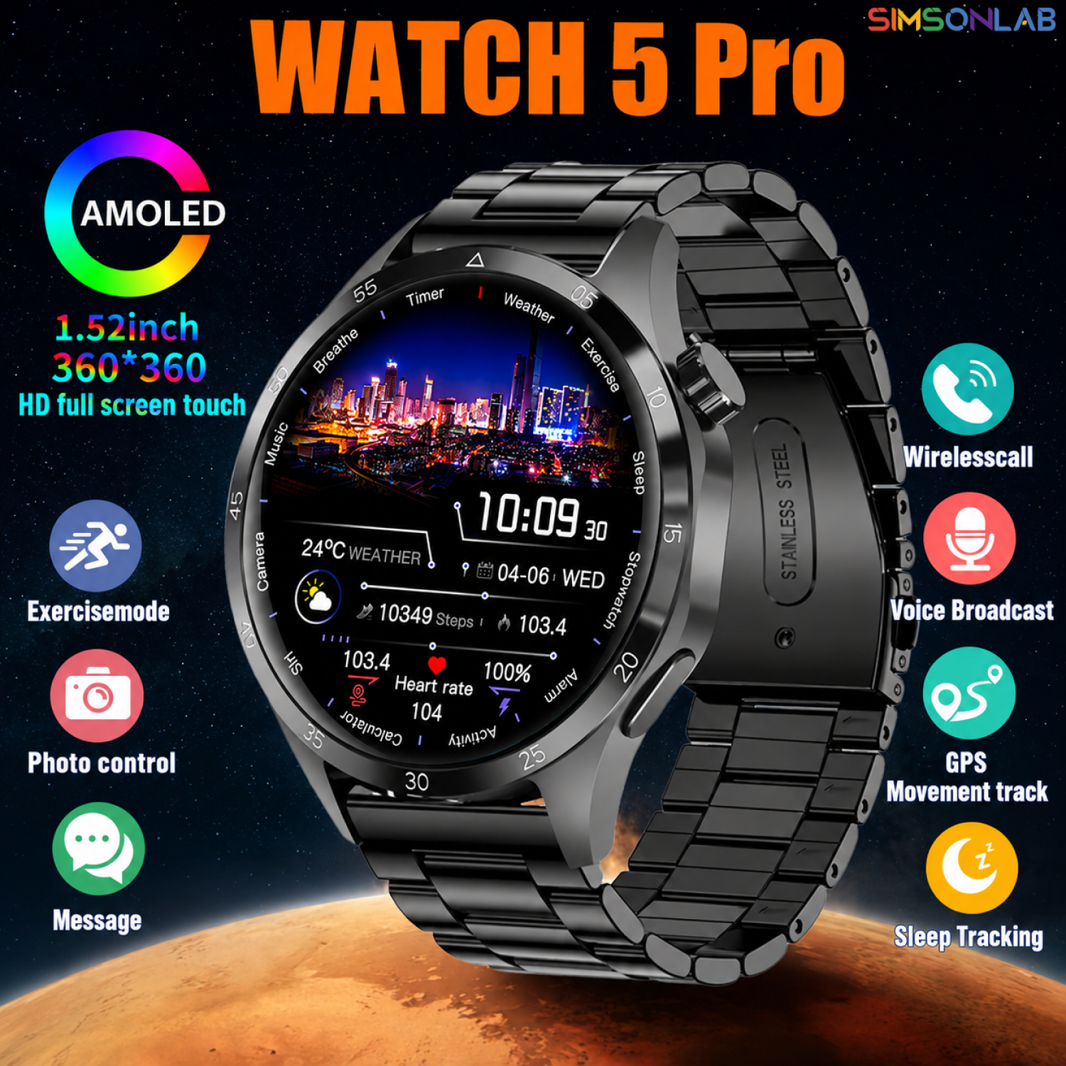 2026 Watch 5 Pro GPS Track Com - Gymnastics Rings recension och pris