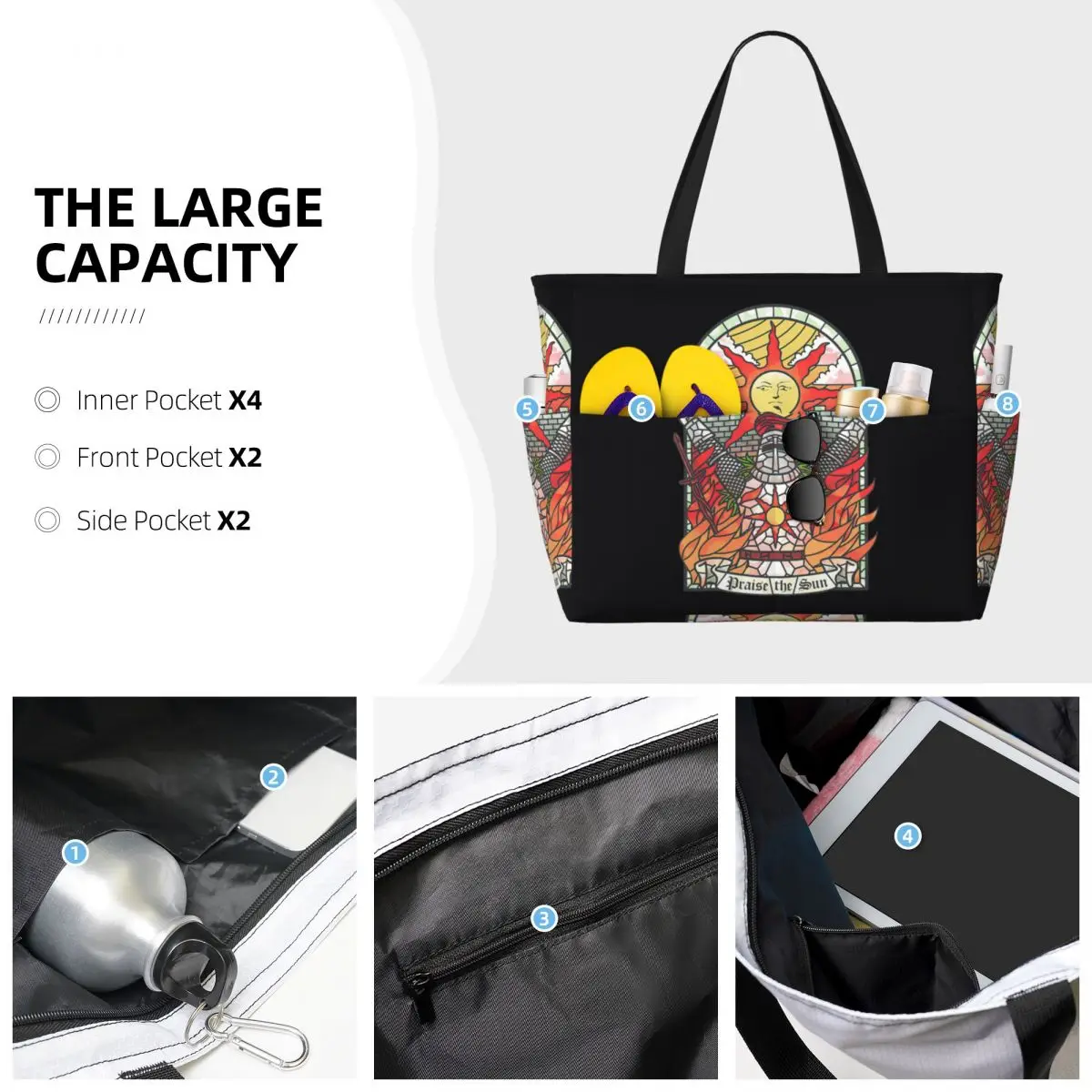 Dark Soul Praise The Sun Beach - Yoga Fitness Tote recension och pris