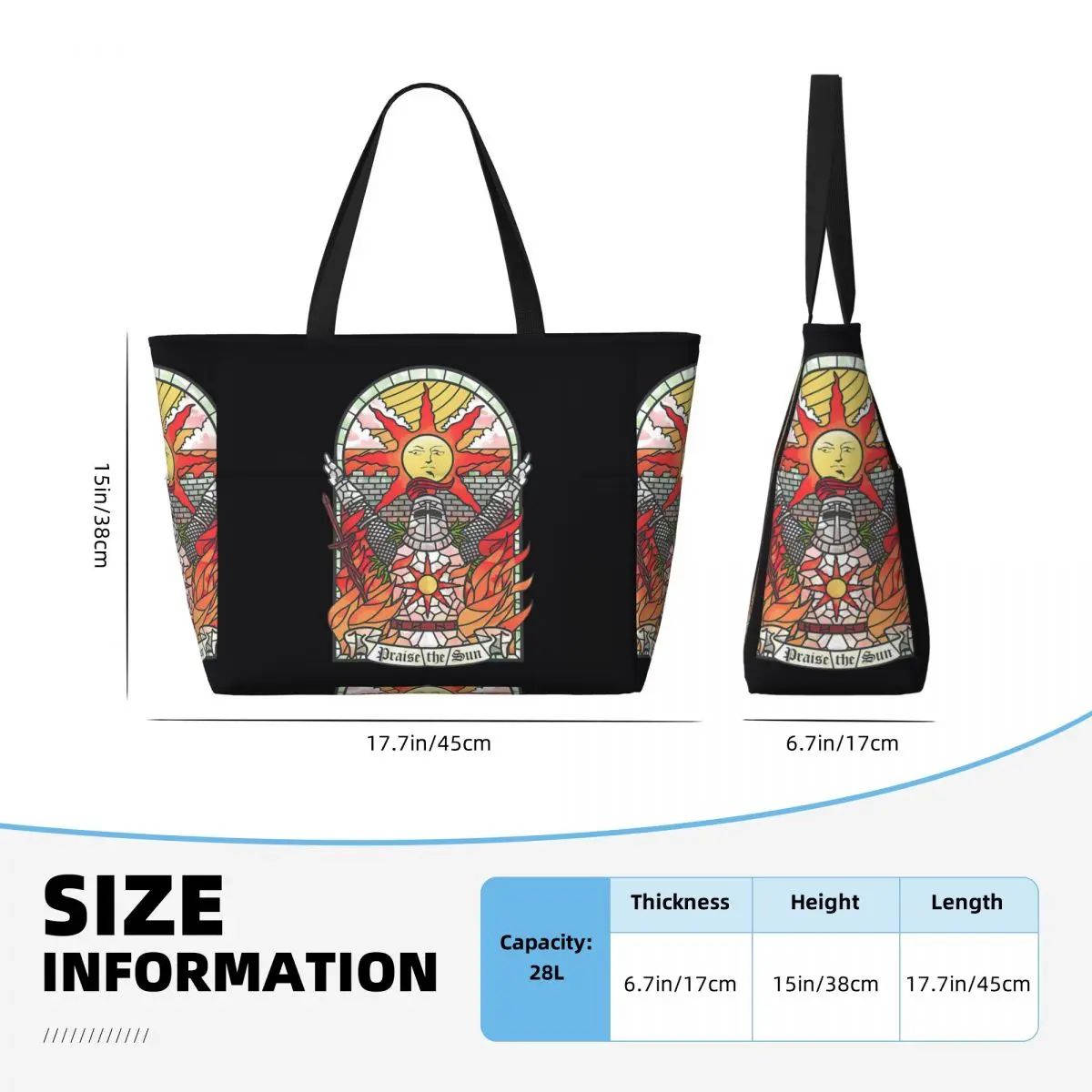 Dark Soul Praise The Sun Beach - Yoga Fitness Tote recension och pris