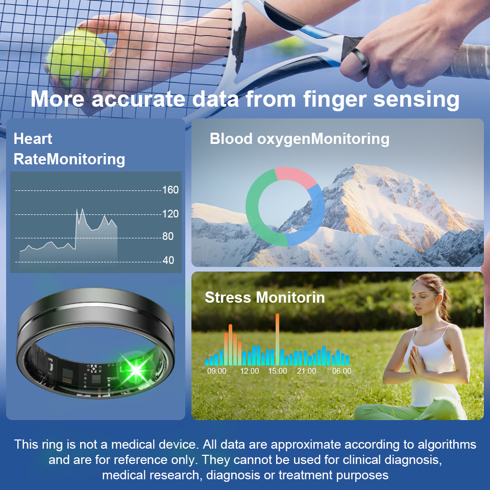 Smart Rings Health Monitor Sle - Gymnastics Rings recension och pris