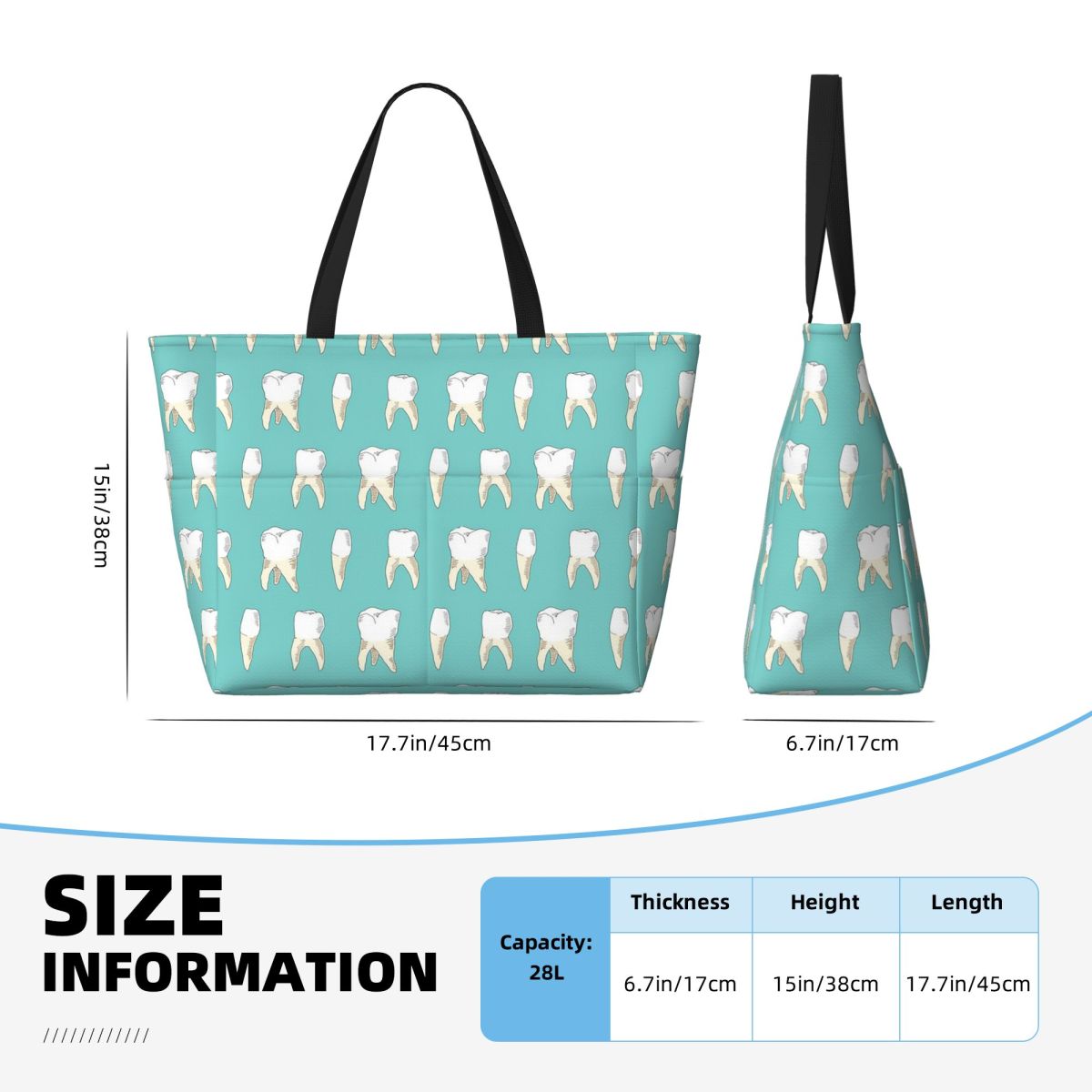 Dentist Tooth Teeth Beach Tote - Yoga Fitness Tote recension och pris