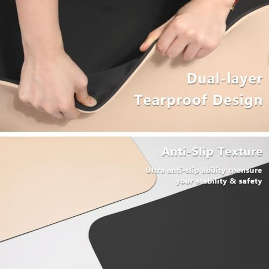 Wide Yoga Mat-80cm Non Slip Ex - Yoga Fitness Resiliation recension och pris