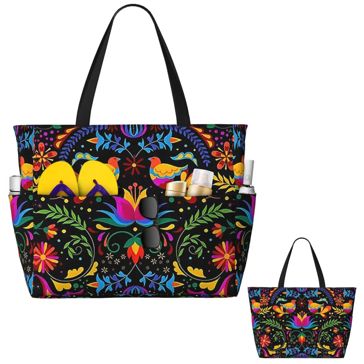 Mexican Flowers And Birds Beac - Yoga Fitness Tote recension och pris
