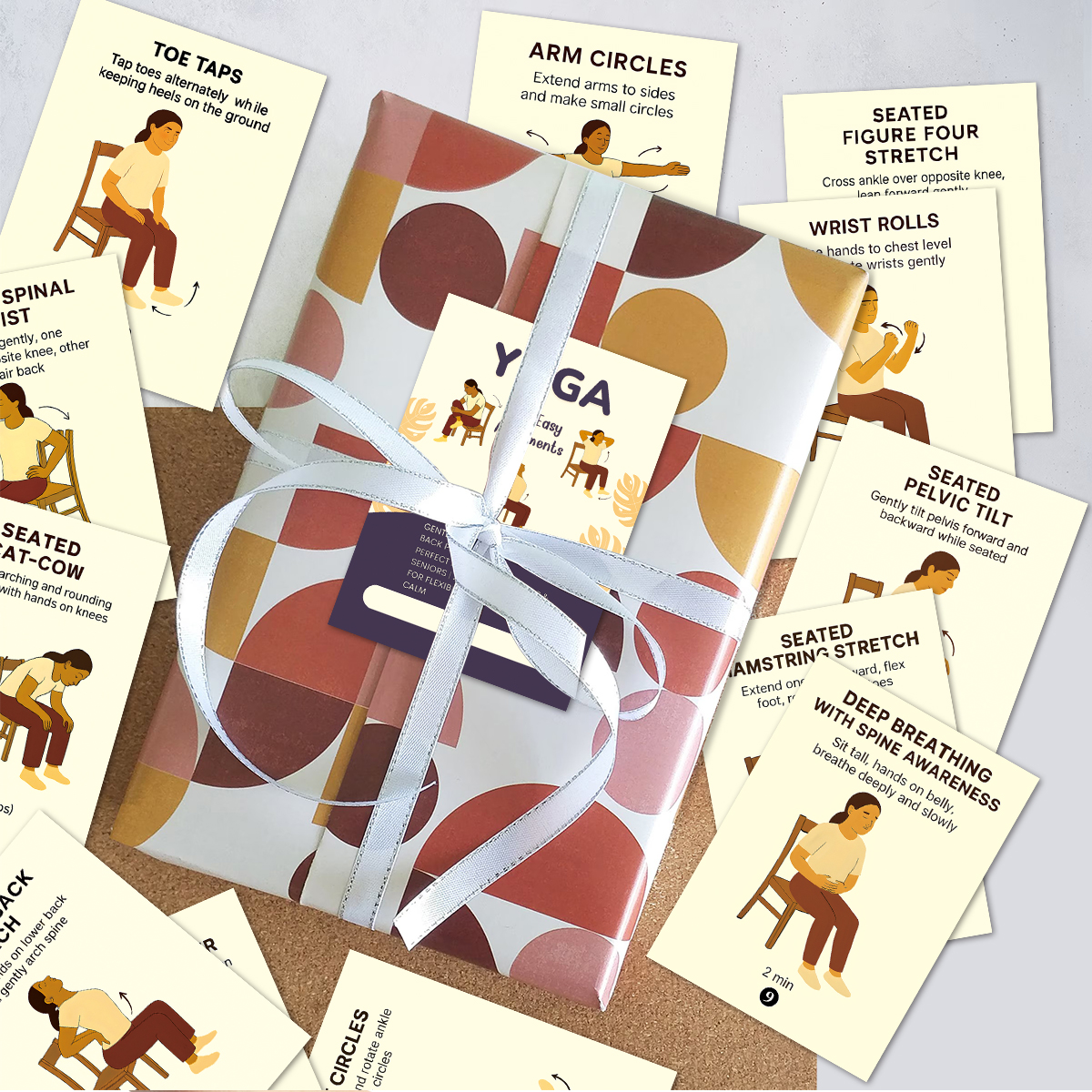 21pcs Seated Yoga Cards,Easy C - Yoga And Fitness Instructor recension och pris