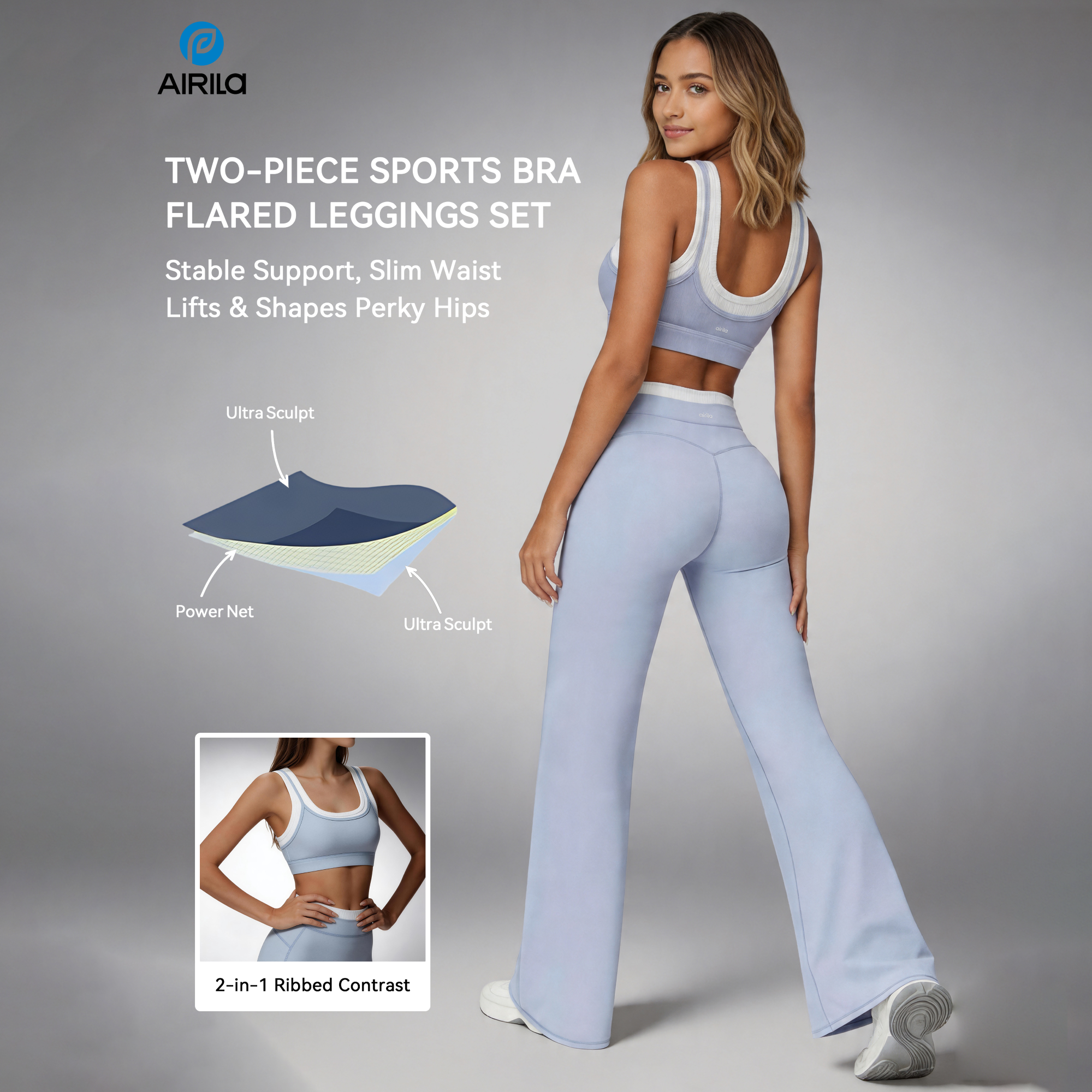 Airila Women's Yoga Set 2-Piec - Yoga Daily Fitness recension och pris